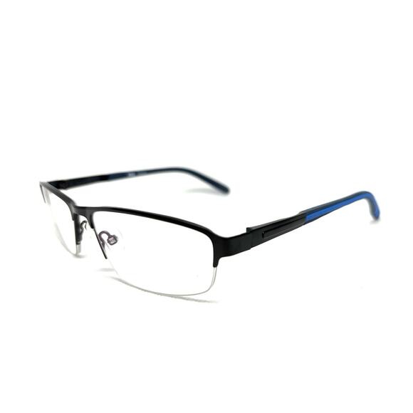 REVEL 35-000891 BLACK BLUE EYEGLASSES SUNGLASSES FRAMES 54-16-140 - Picture 2 of 4